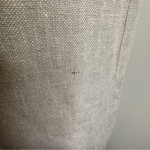 Sandro Sportswear Tan 100% Linen Wide Leg Pants Rope Belt Size 10 Nautical - Picture 9 of 16